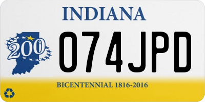 IN license plate 074JPD