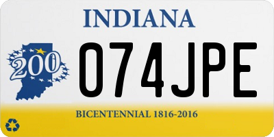 IN license plate 074JPE