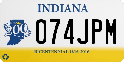 IN license plate 074JPM