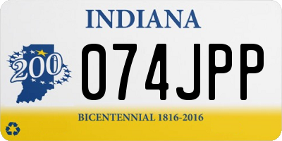 IN license plate 074JPP