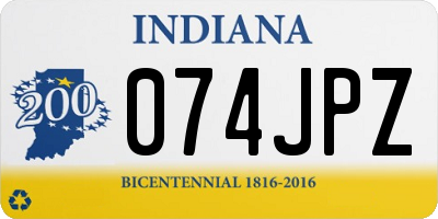 IN license plate 074JPZ