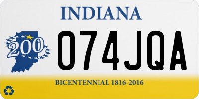 IN license plate 074JQA