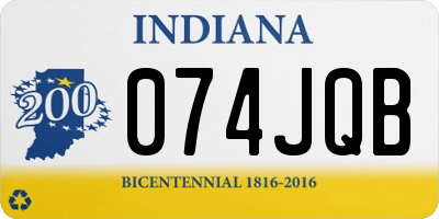 IN license plate 074JQB
