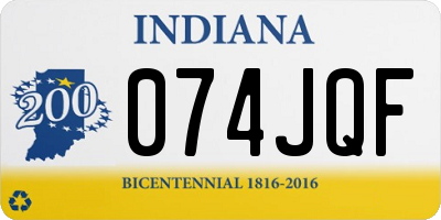 IN license plate 074JQF