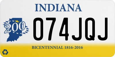 IN license plate 074JQJ