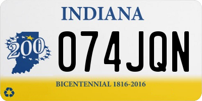 IN license plate 074JQN