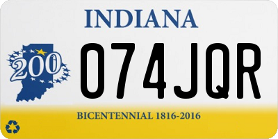 IN license plate 074JQR