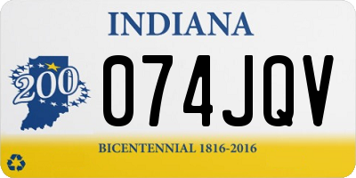 IN license plate 074JQV