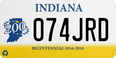 IN license plate 074JRD