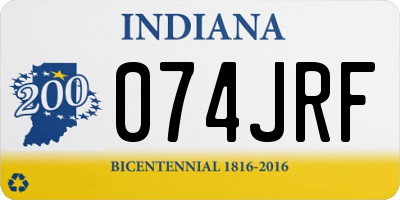 IN license plate 074JRF