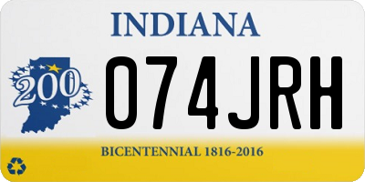 IN license plate 074JRH