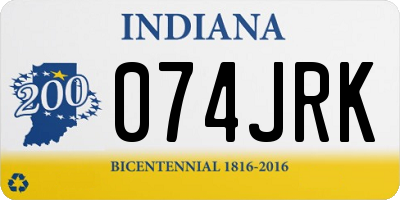 IN license plate 074JRK