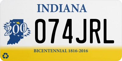 IN license plate 074JRL