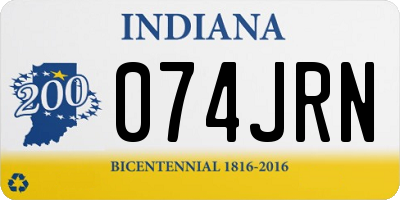 IN license plate 074JRN