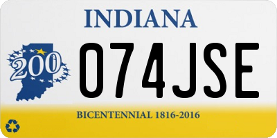 IN license plate 074JSE
