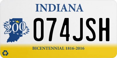 IN license plate 074JSH