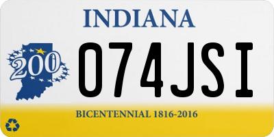 IN license plate 074JSI