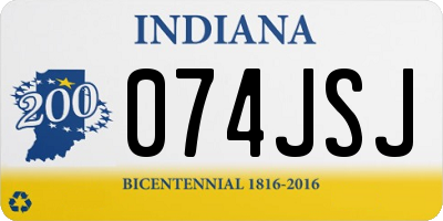IN license plate 074JSJ