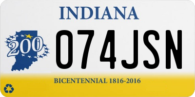 IN license plate 074JSN