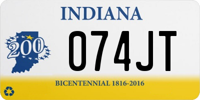 IN license plate 074JT