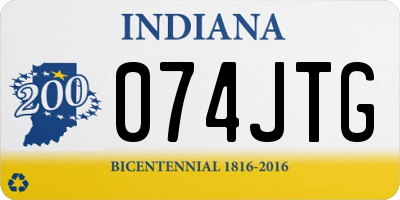 IN license plate 074JTG