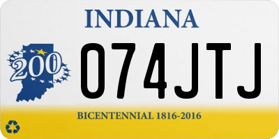 IN license plate 074JTJ