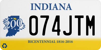 IN license plate 074JTM