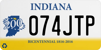 IN license plate 074JTP