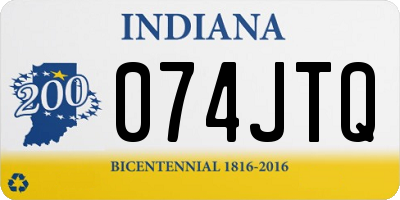 IN license plate 074JTQ
