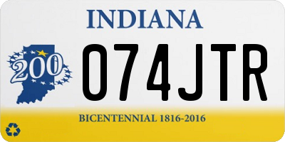 IN license plate 074JTR