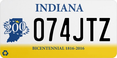 IN license plate 074JTZ