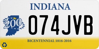 IN license plate 074JVB