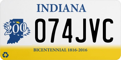 IN license plate 074JVC