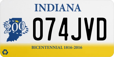 IN license plate 074JVD