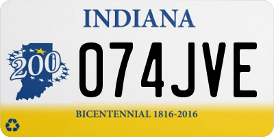 IN license plate 074JVE