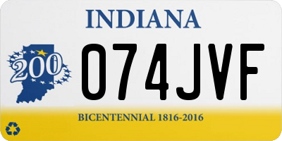 IN license plate 074JVF