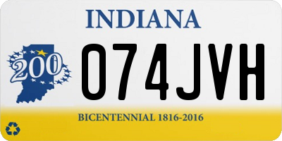 IN license plate 074JVH