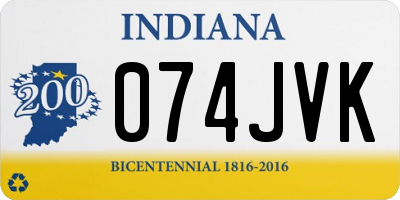 IN license plate 074JVK