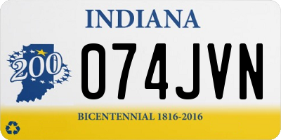 IN license plate 074JVN