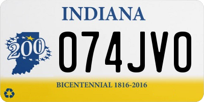 IN license plate 074JVO
