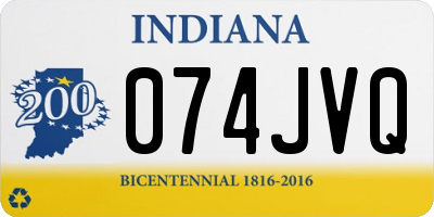 IN license plate 074JVQ