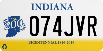 IN license plate 074JVR
