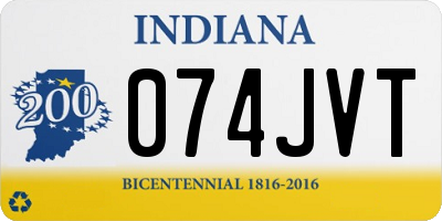 IN license plate 074JVT