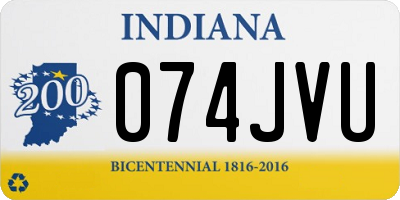 IN license plate 074JVU