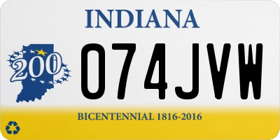 IN license plate 074JVW