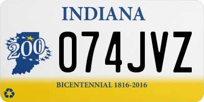 IN license plate 074JVZ