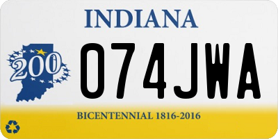 IN license plate 074JWA