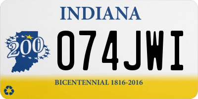 IN license plate 074JWI