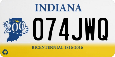 IN license plate 074JWQ