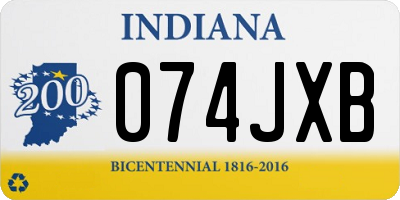 IN license plate 074JXB